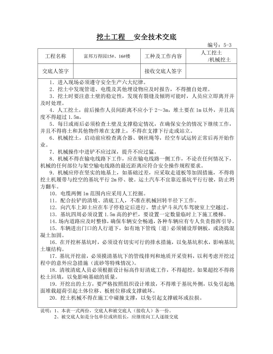 建设建筑工程安全技术交底汇总【建筑施工精品.doc