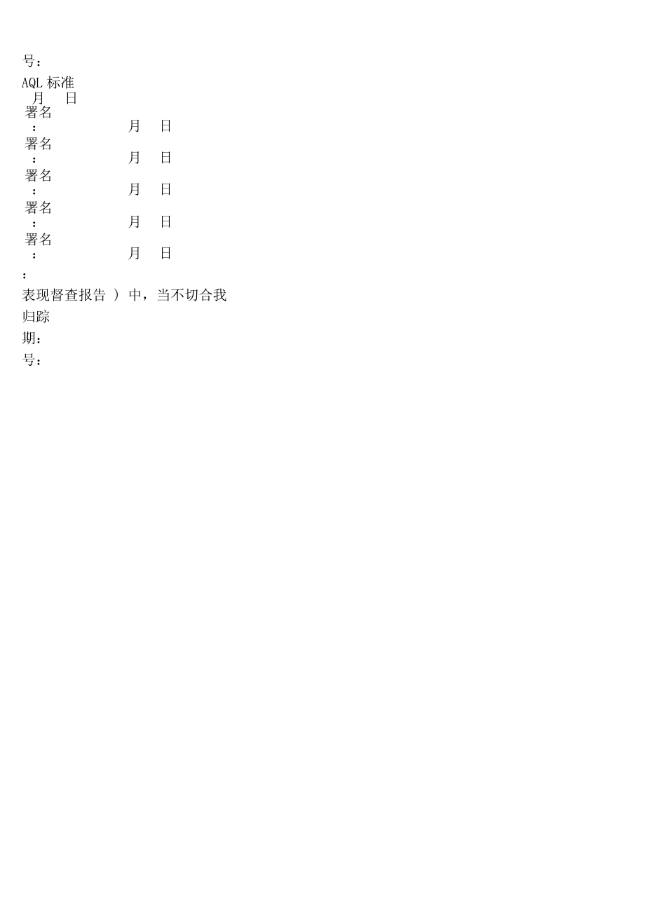 品质异常报告模板单.doc