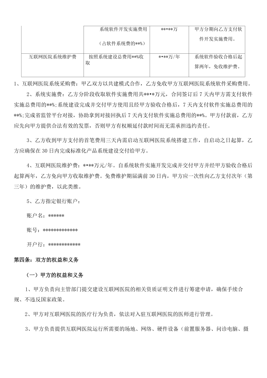 互联网医院项目合作协议.doc