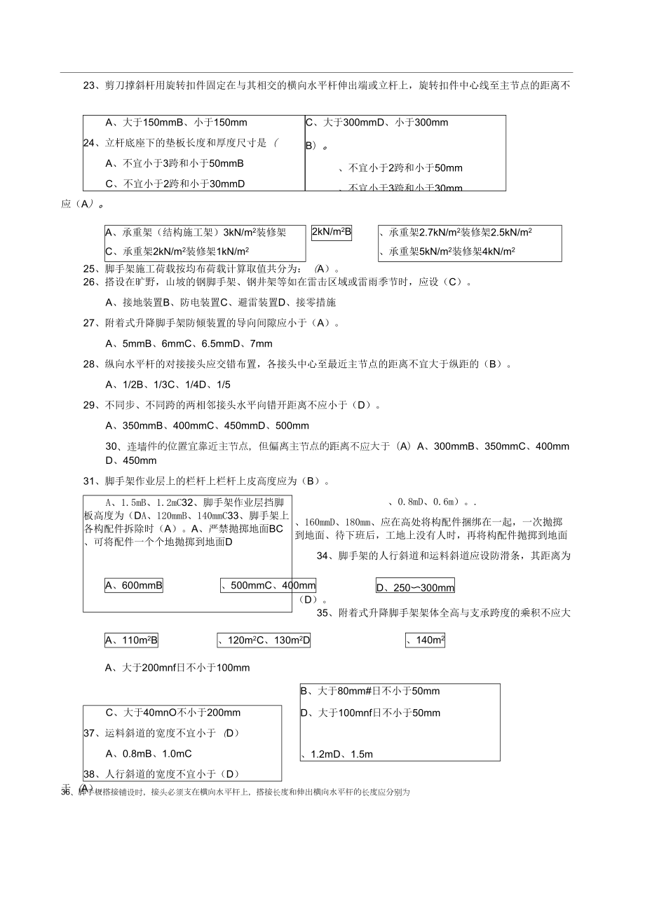 建筑架子工题库.doc