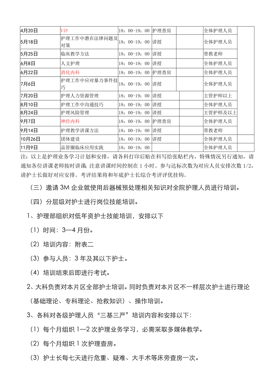 版护理教研室工作专题计划.doc