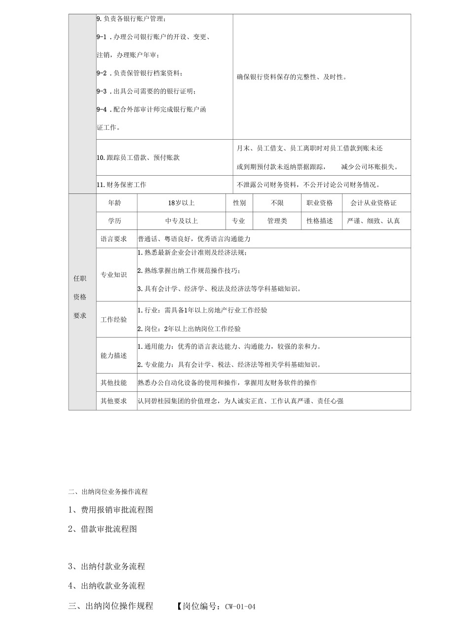 出纳岗位流程.doc