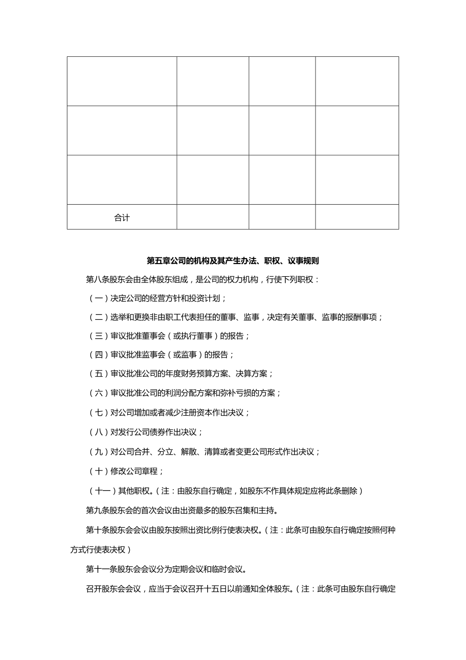 公司合伙人有限(责任)公司章程.doc