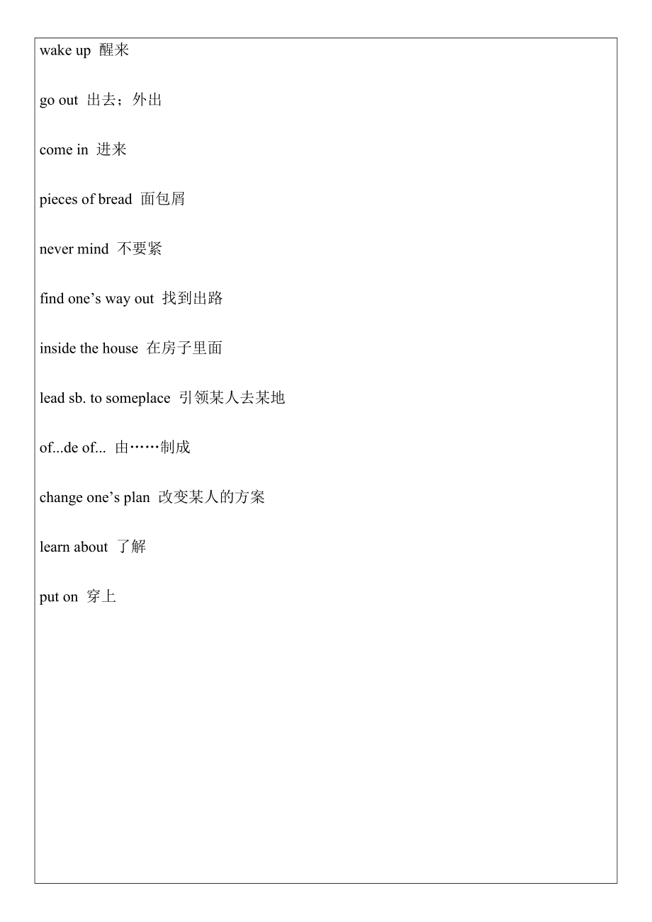 人教版英语八年级下册第六单元重点短语归纳.doc