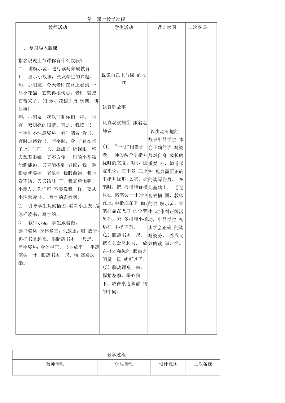 人教部编版一年级语文上册教案及教学反思.doc