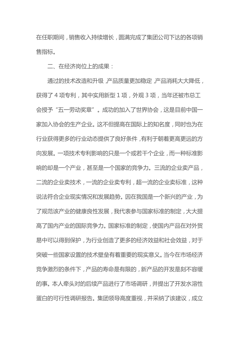 高级经济师工作总结的范文(2022).doc