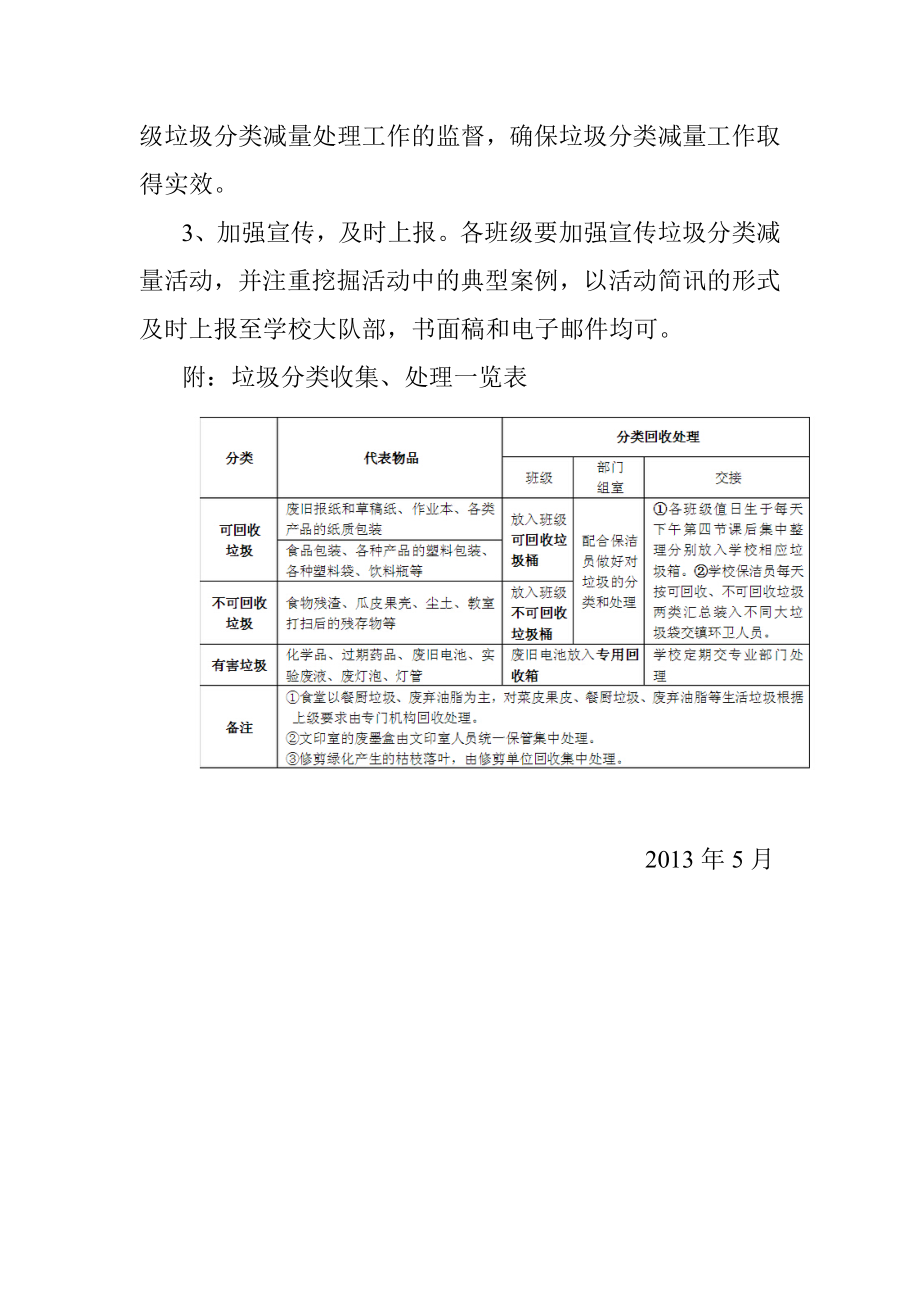 学校垃圾分类减量工作实施方案.doc