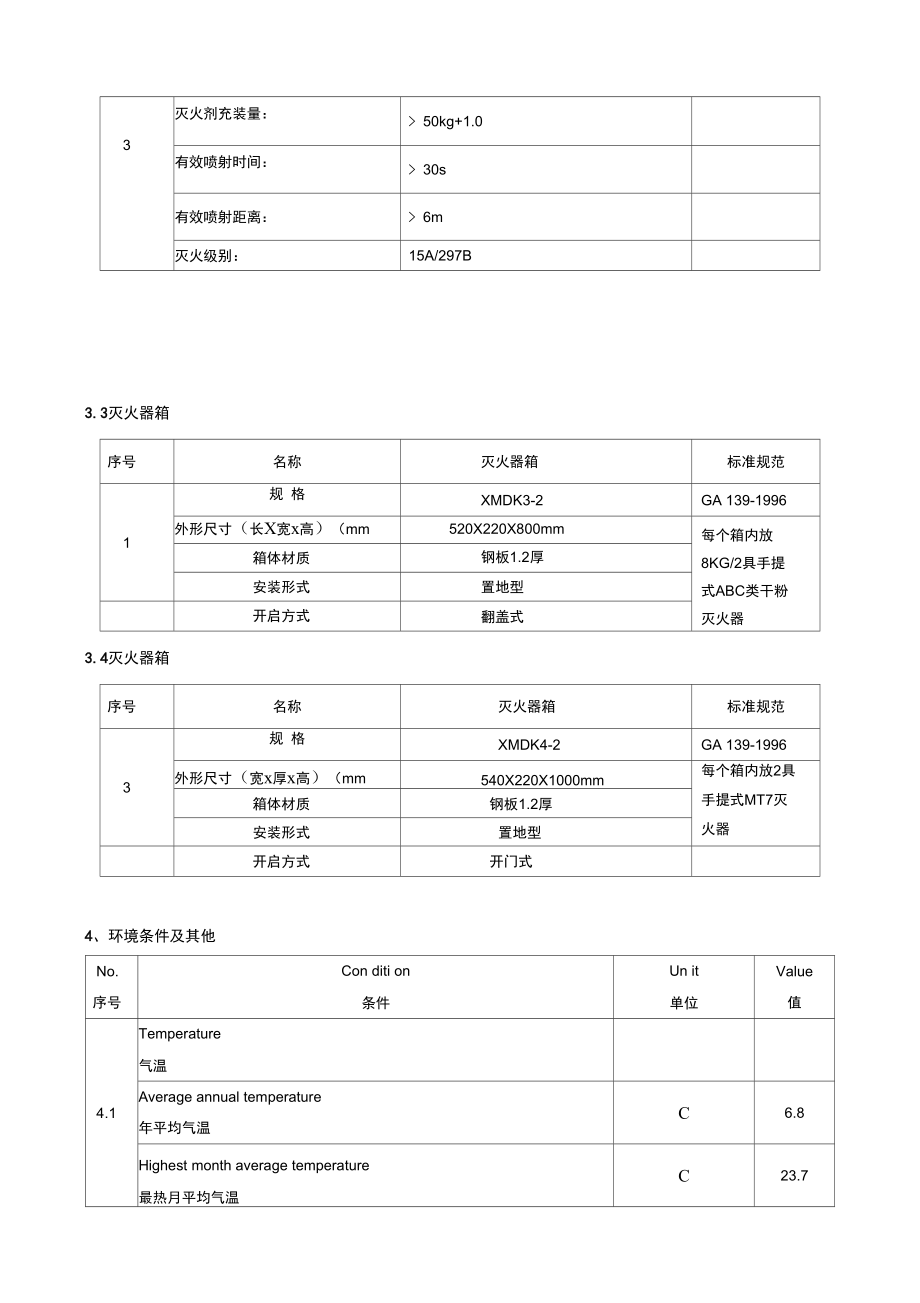 消防设备技术协议.doc