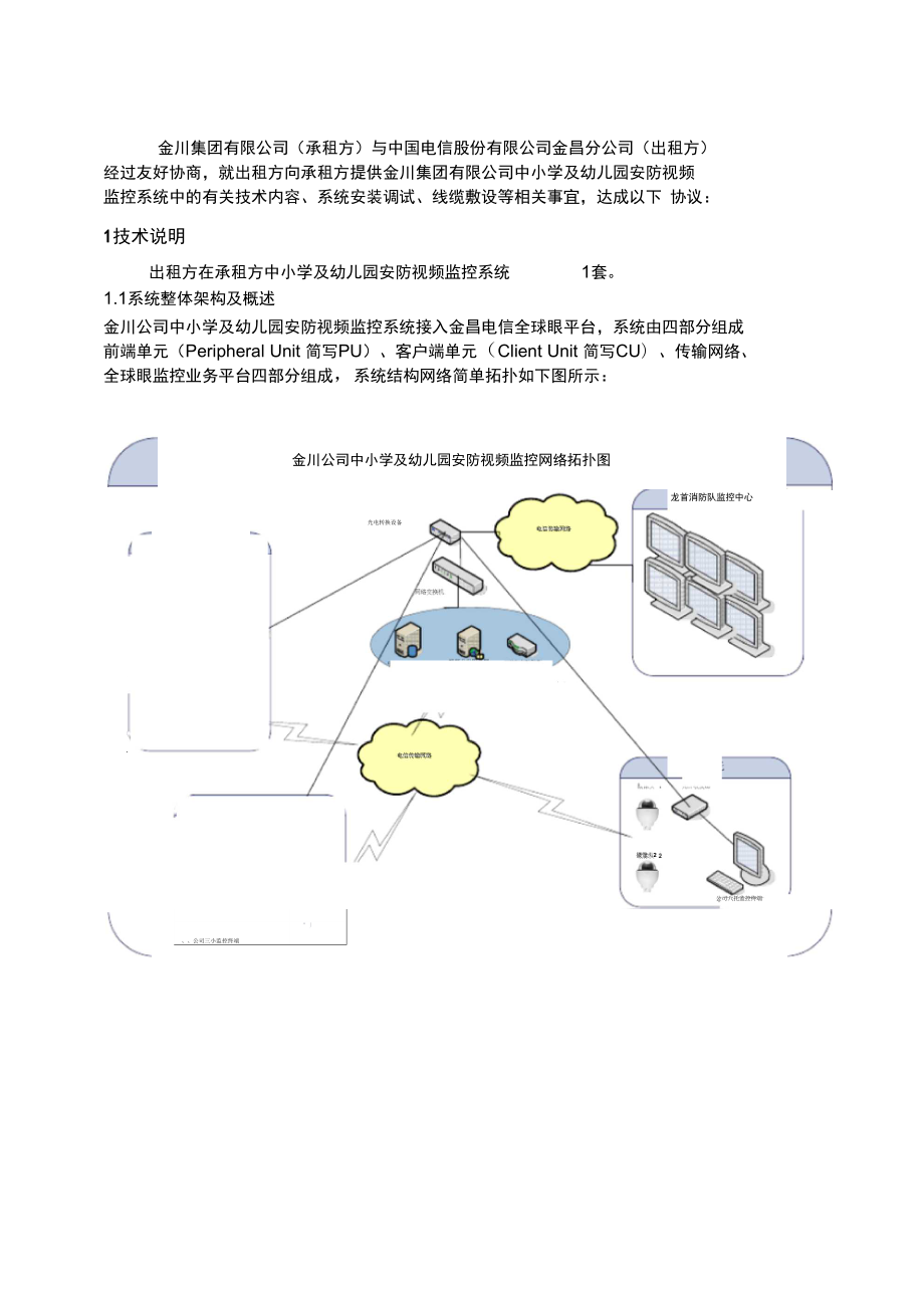 安防监控系统技术协议.doc