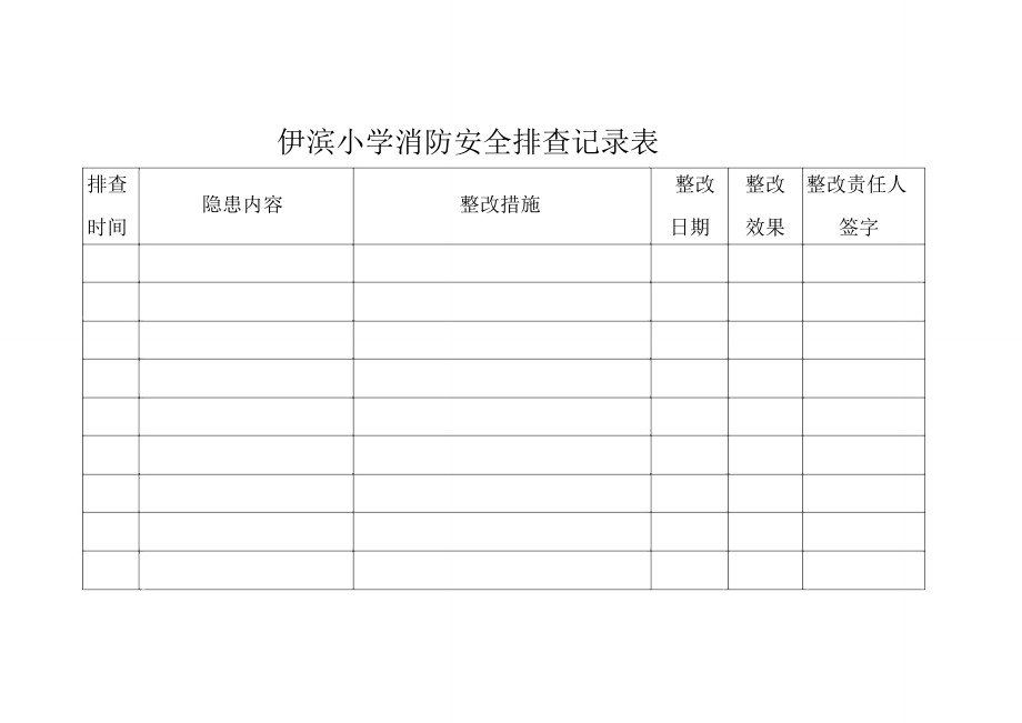 学校消防安全排查台账.doc