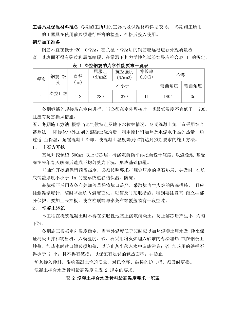 电力工程冬季施工措施方案.doc