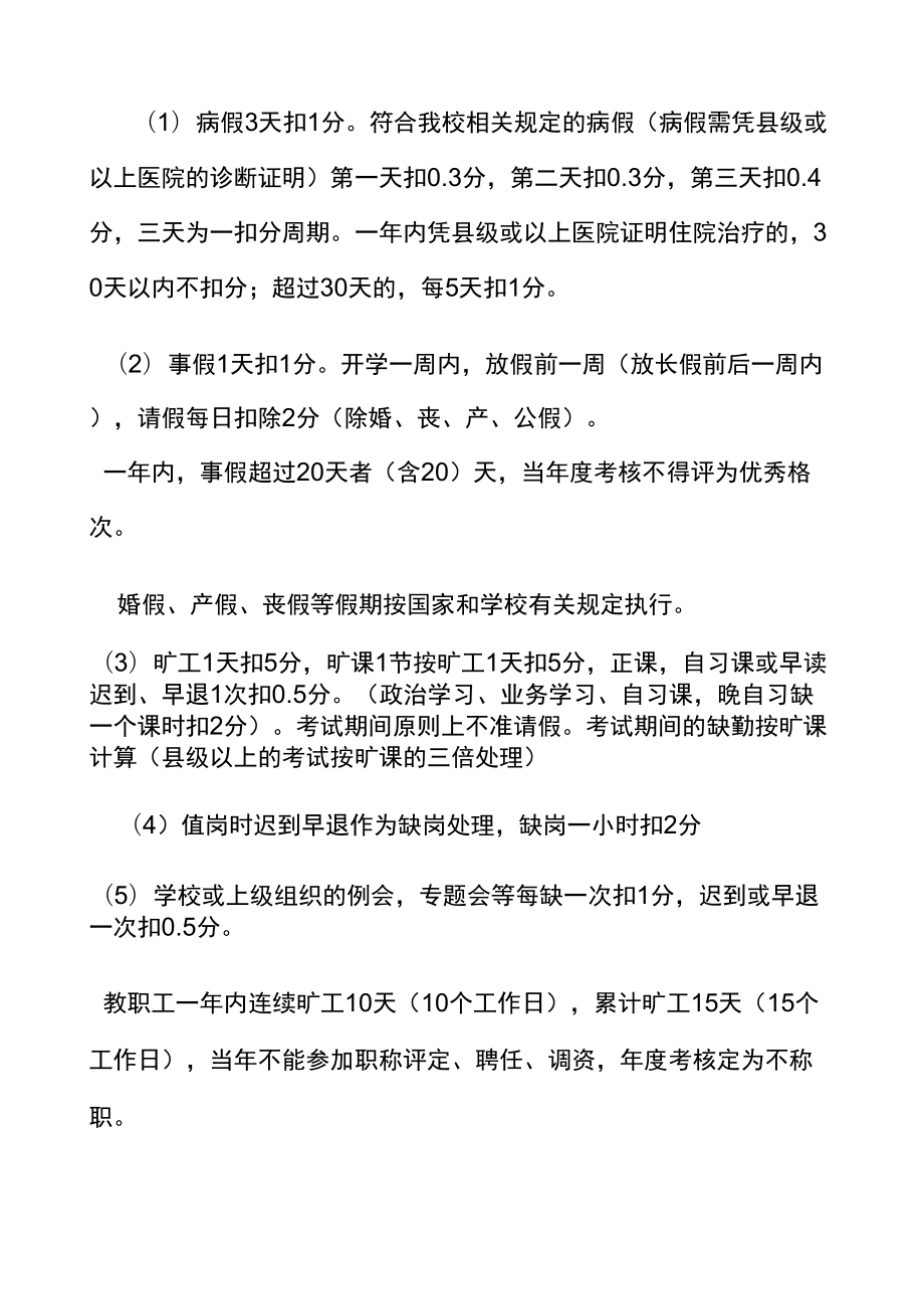 高中绩效考核方案.doc