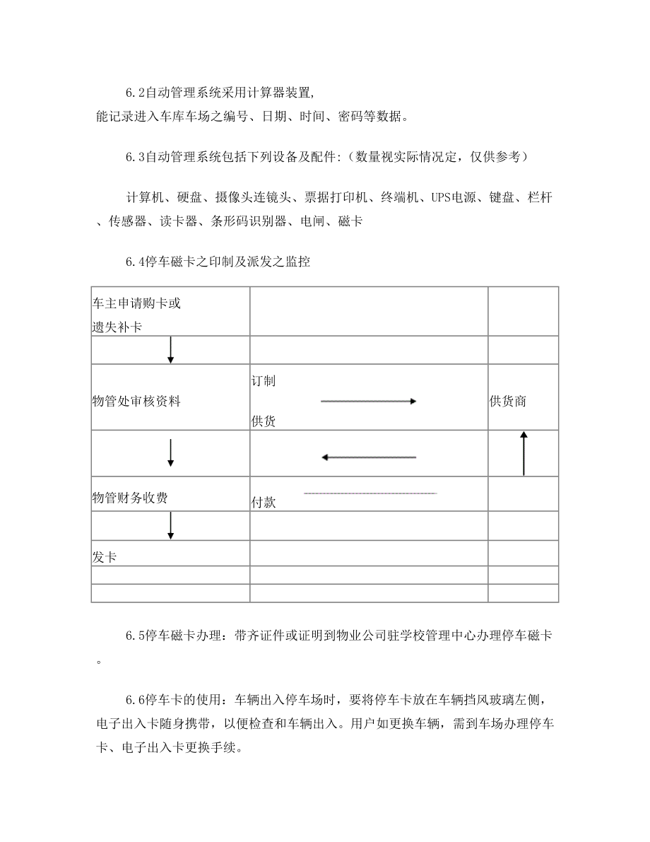 停车位管理方案.doc