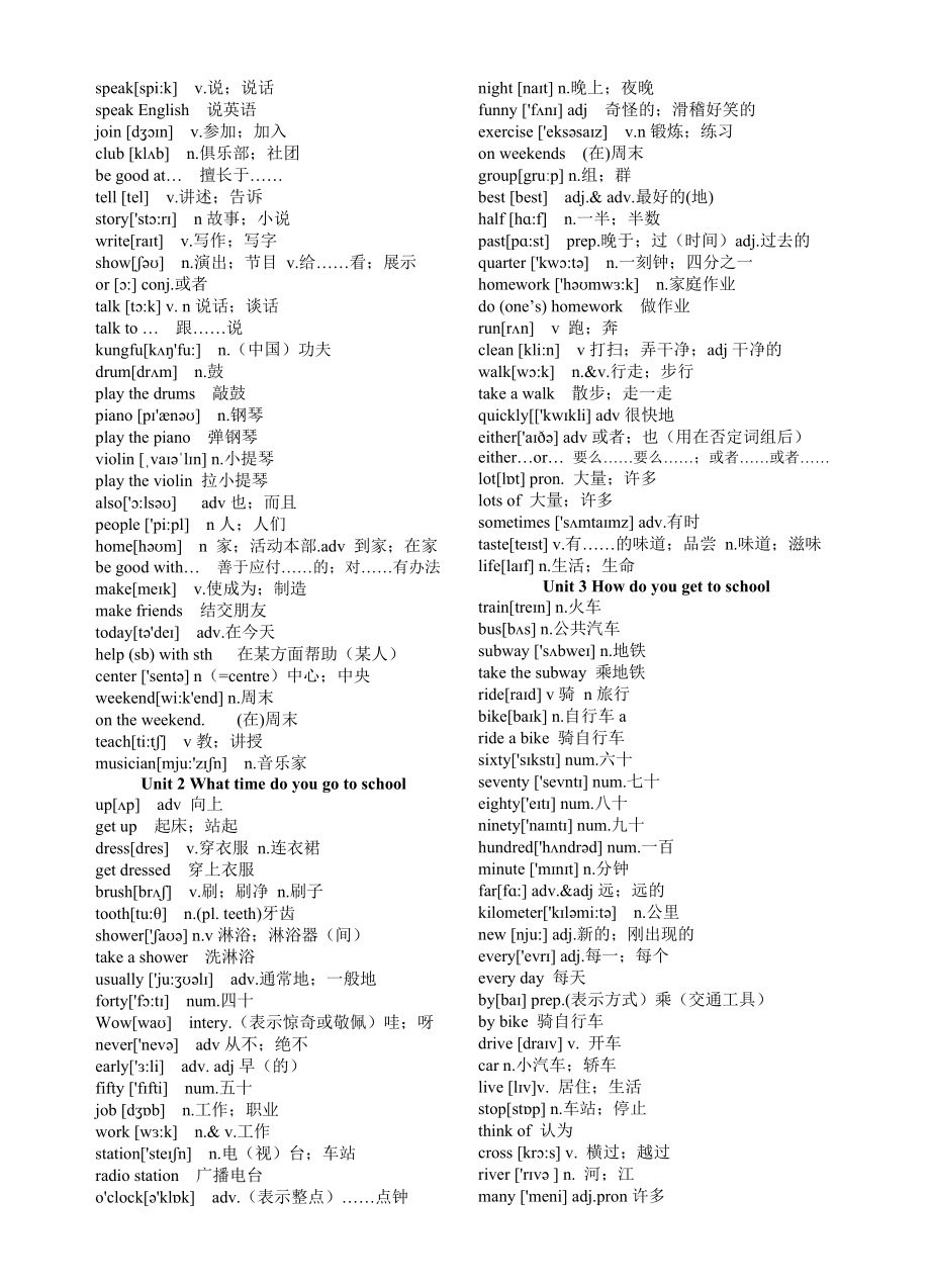 带音标)最新人教版初中英语单词.doc