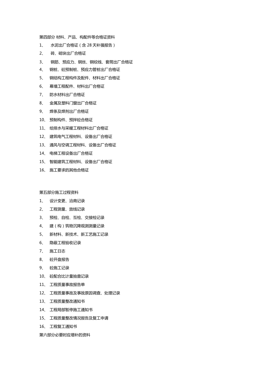 房建资料整理汇编.doc