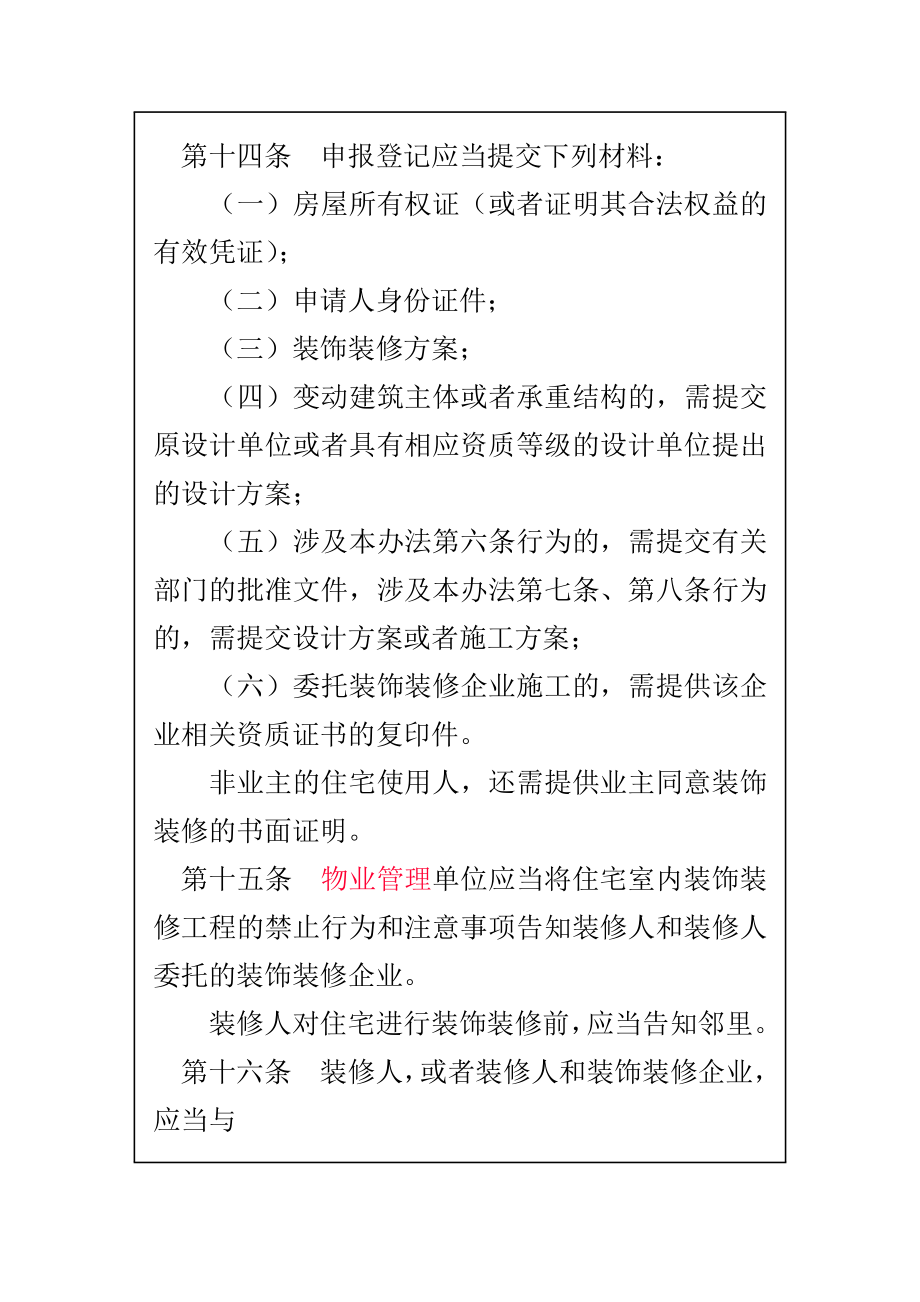 发布单位建设部住宅室内装饰装修管理办法.doc