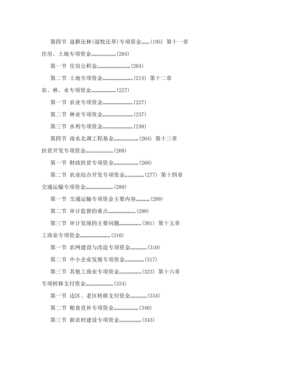 财政专项资金审计实务篇目.doc