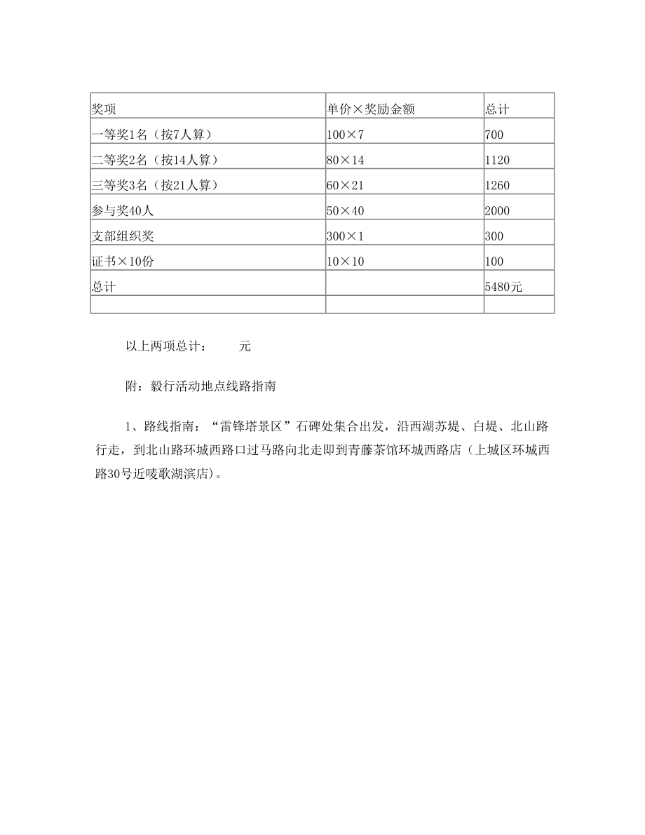 团委毅行活动策划方案.doc