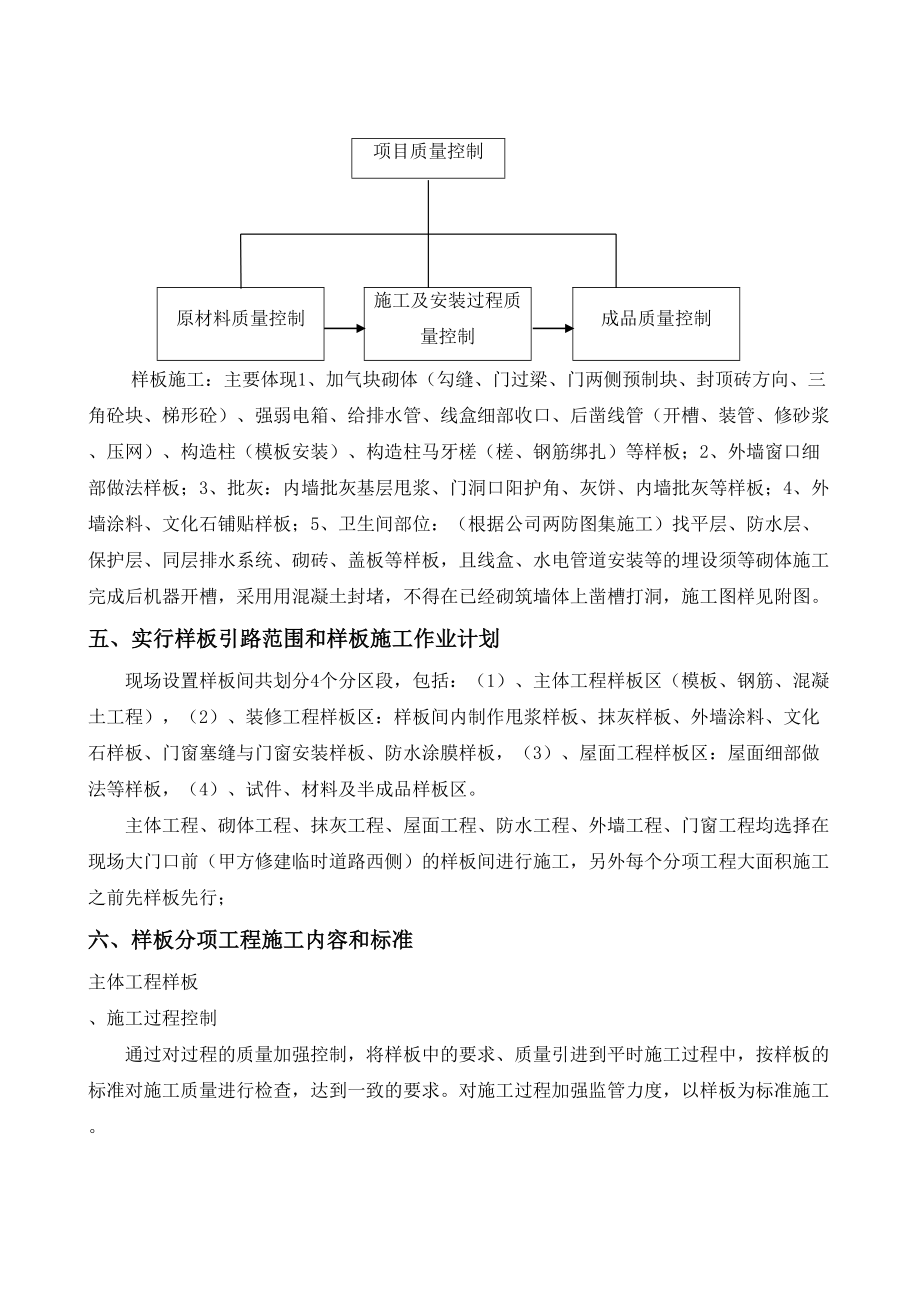 样板引路施工方案.doc