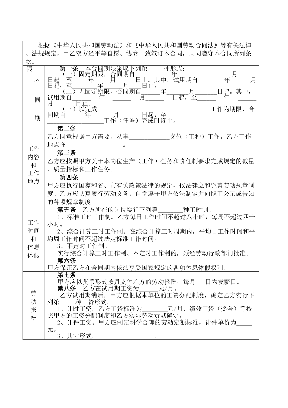 合肥市劳动合同.doc