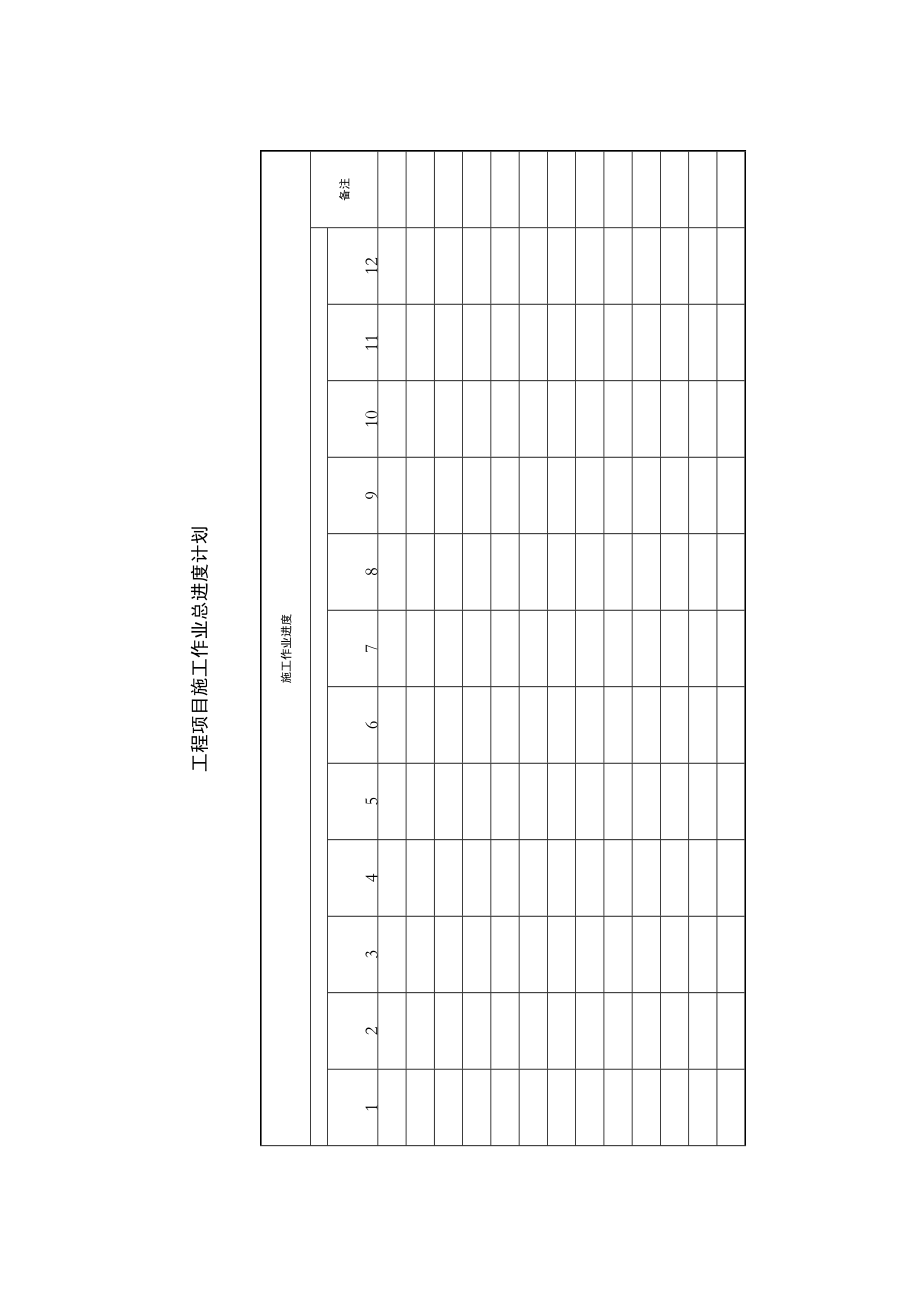 工程项目施工作业总进度计划表.doc