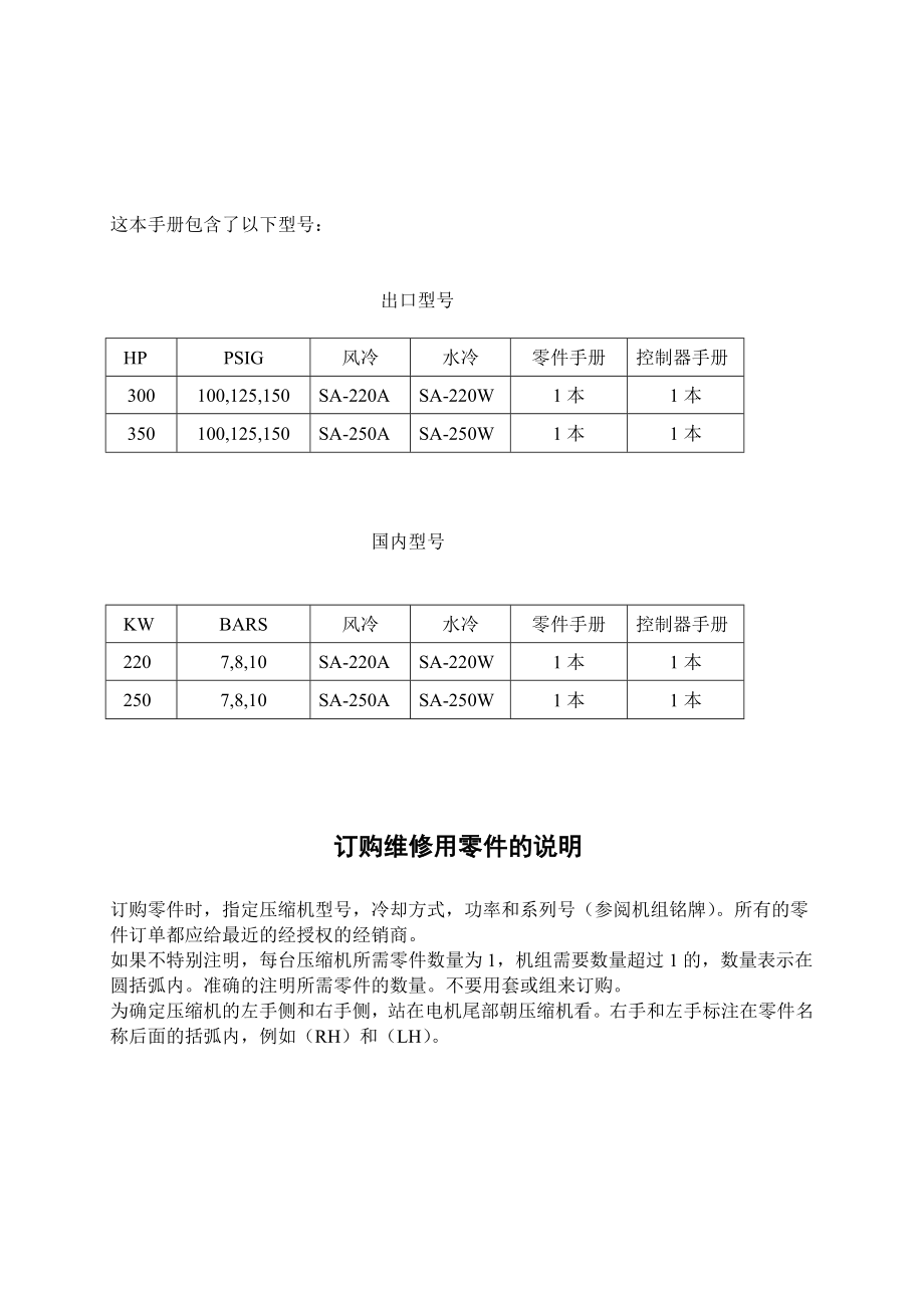 空压机操作和维护手册.doc