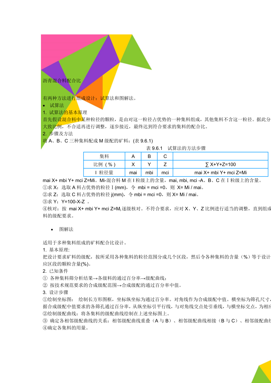 沥青混合料配合比.doc