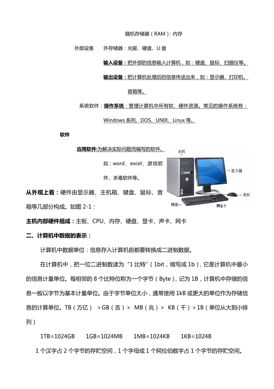 初中学业水平考试信息技术复习资料(全).doc