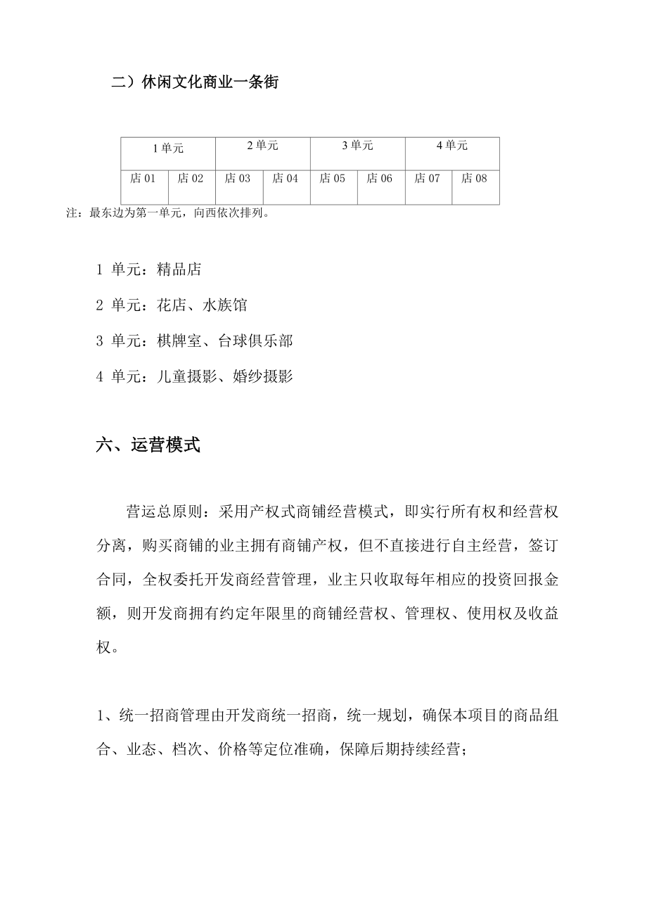 沿街商铺招商方案.doc