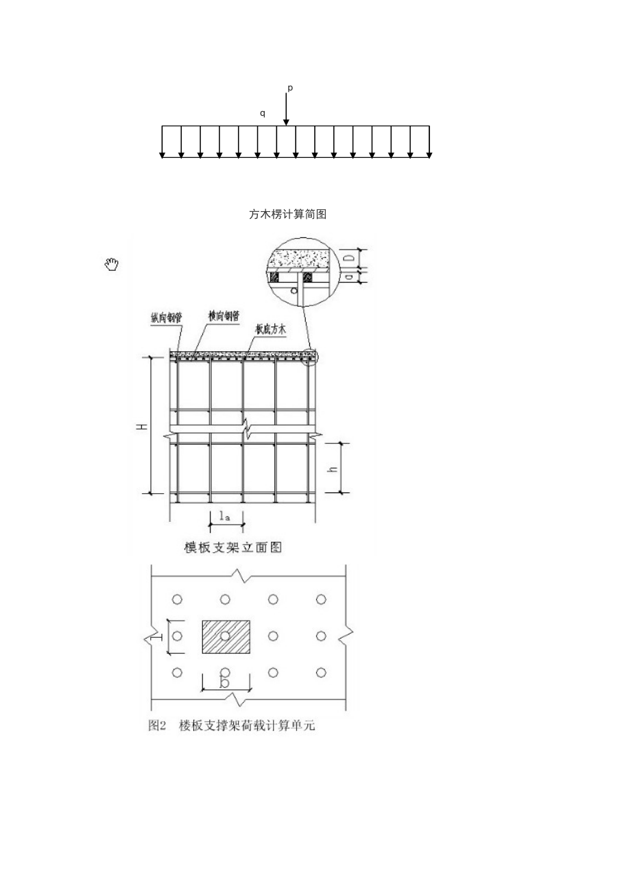 模板木支撑施工方案.doc