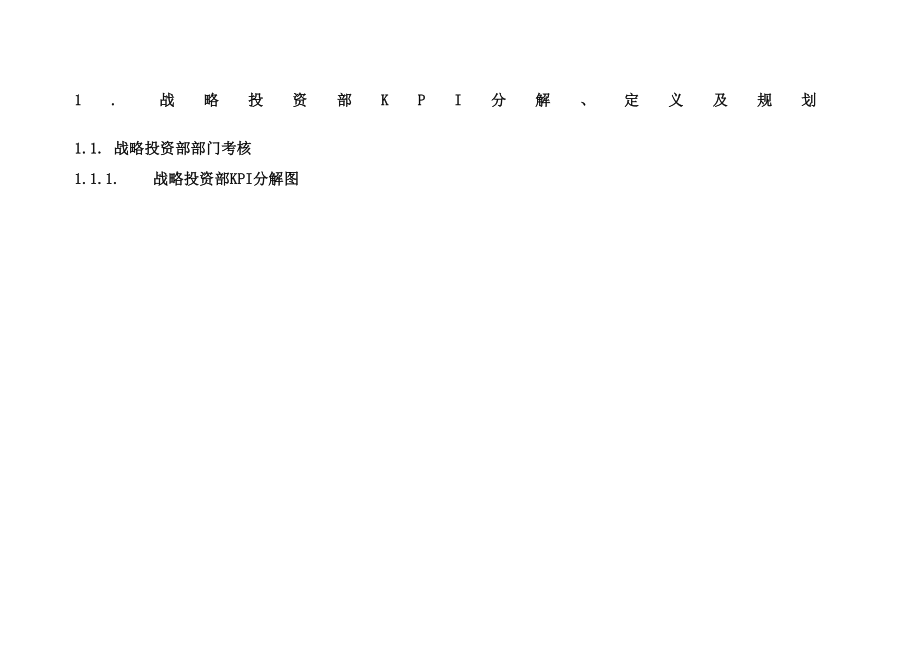 战略投资部岗位绩效考核方案.doc