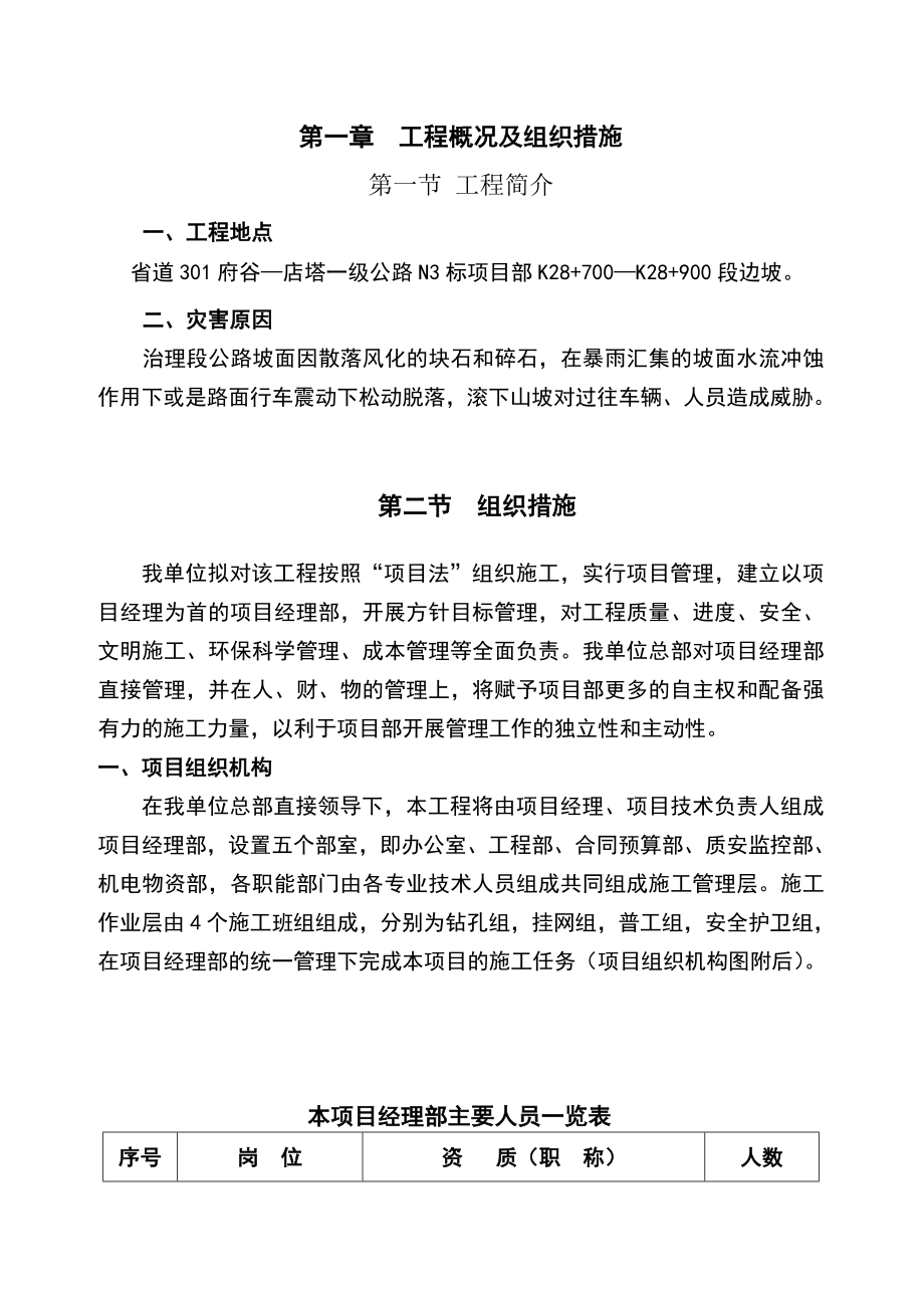 高危边坡治理SNS主动防护网工程施工方案.doc