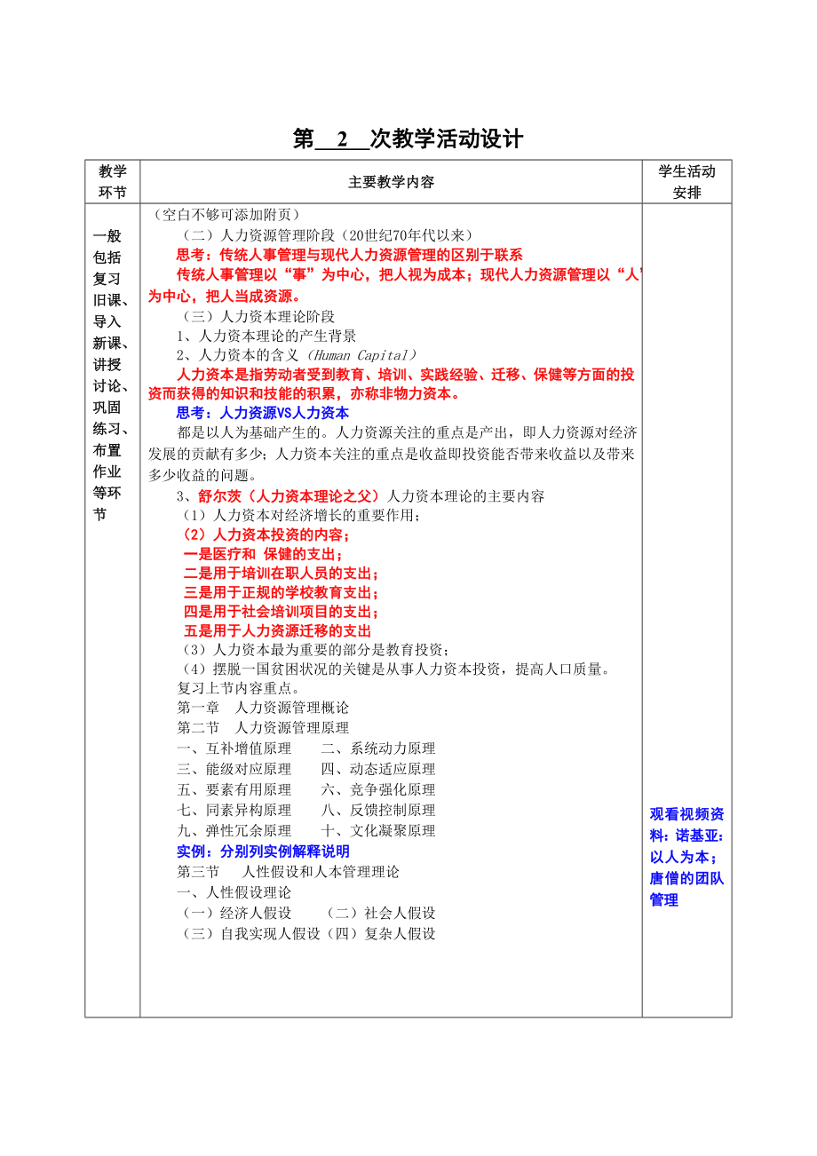 《人力资源管理》课程教案.doc