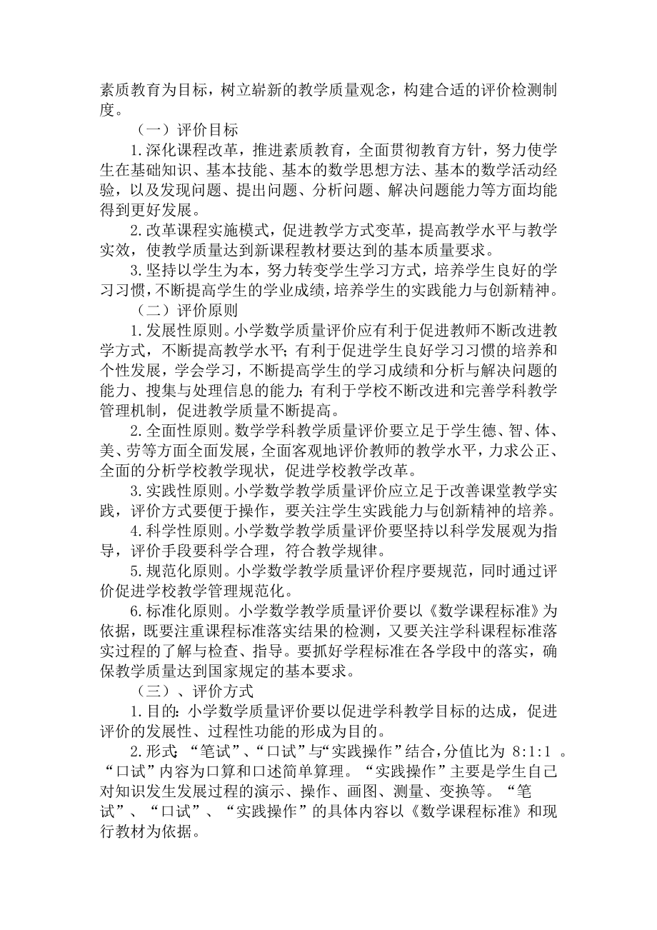 学校对学科学业质量评价的分析报告(1).doc