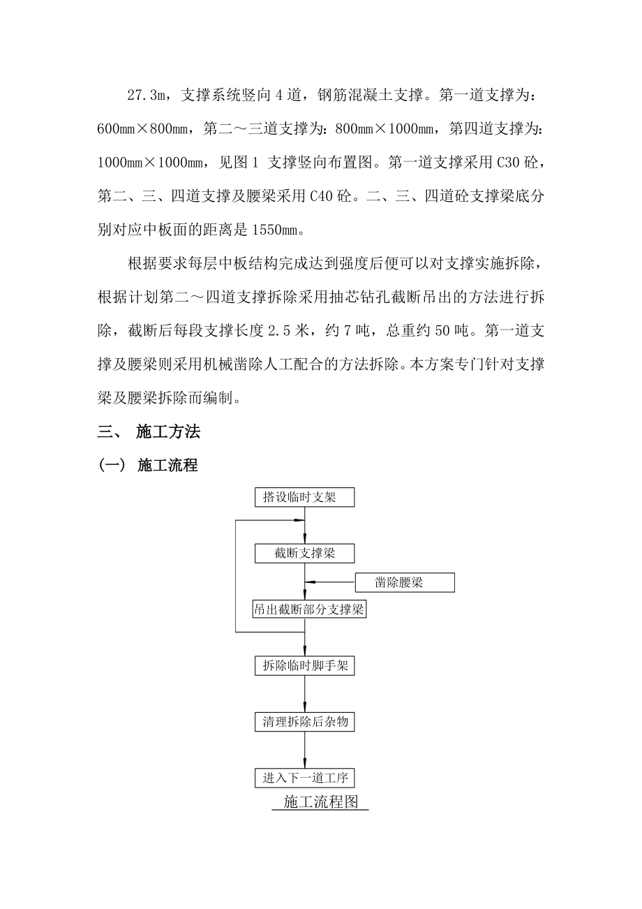 《砼支撑拆除方案》word版.doc