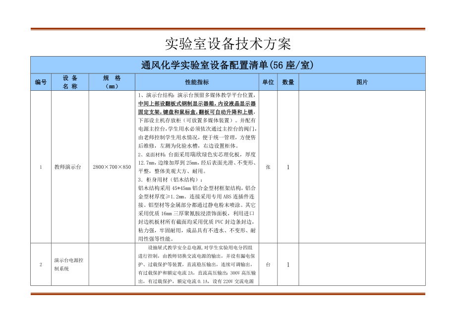 化学实验室设计方案.doc