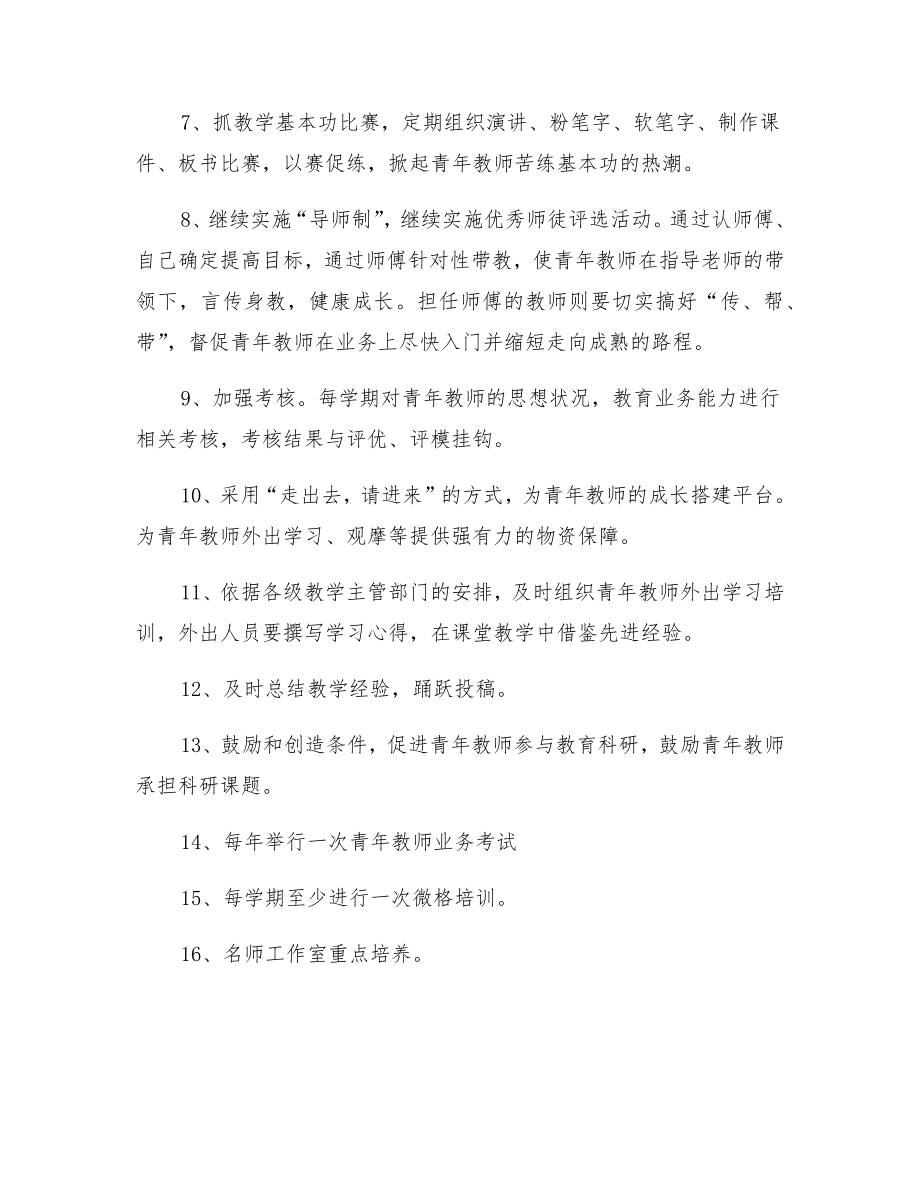 实中青年教师培养规划.doc