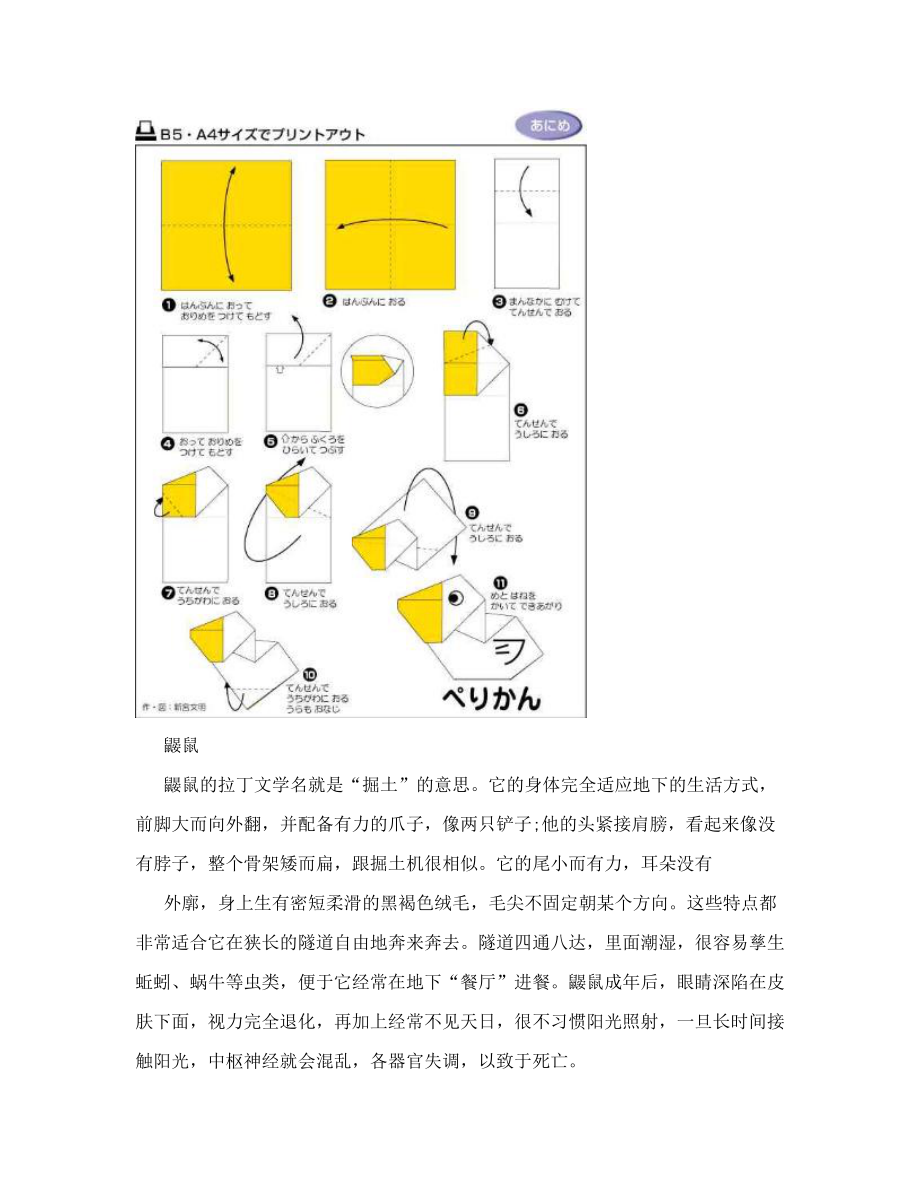 各种折纸方法及图解大全（绝对经典）.doc