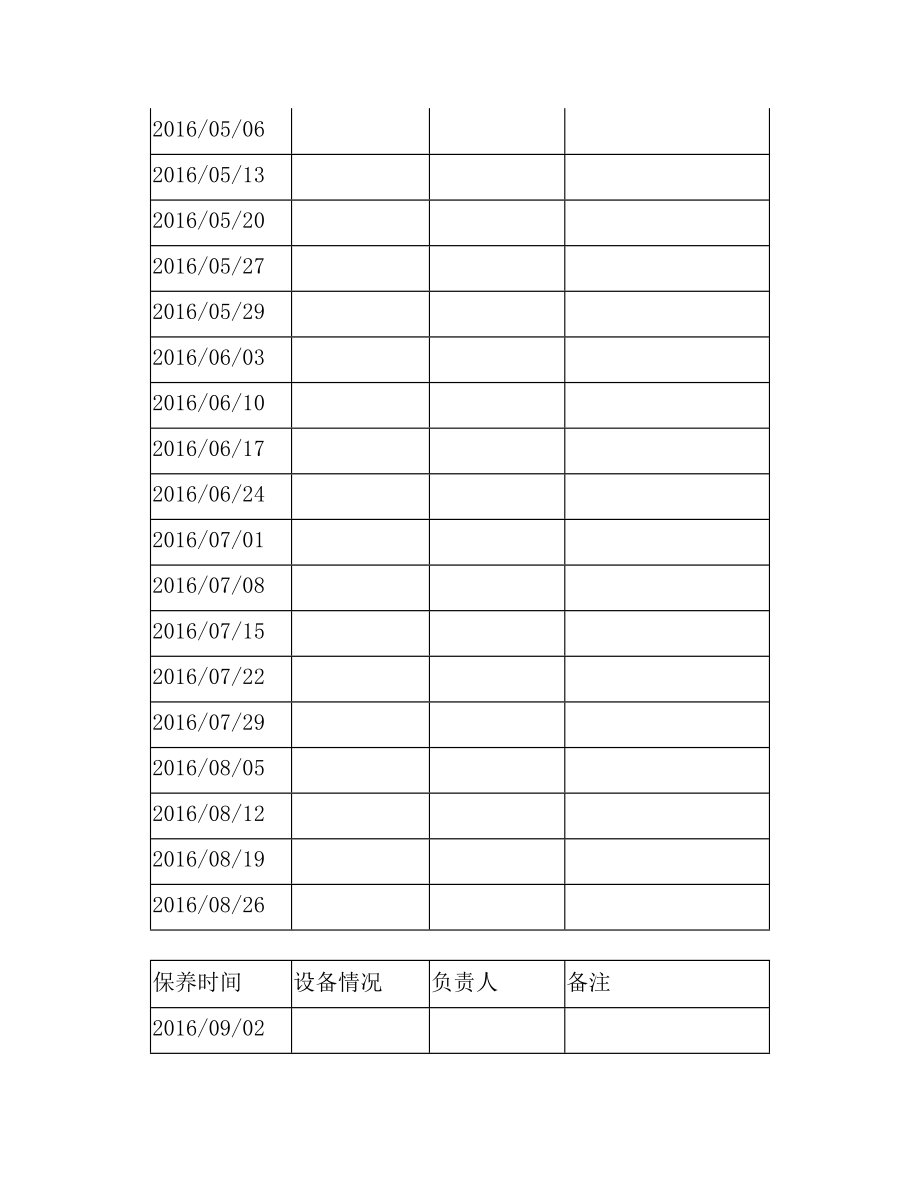 油烟管道清洗记录表(1).doc