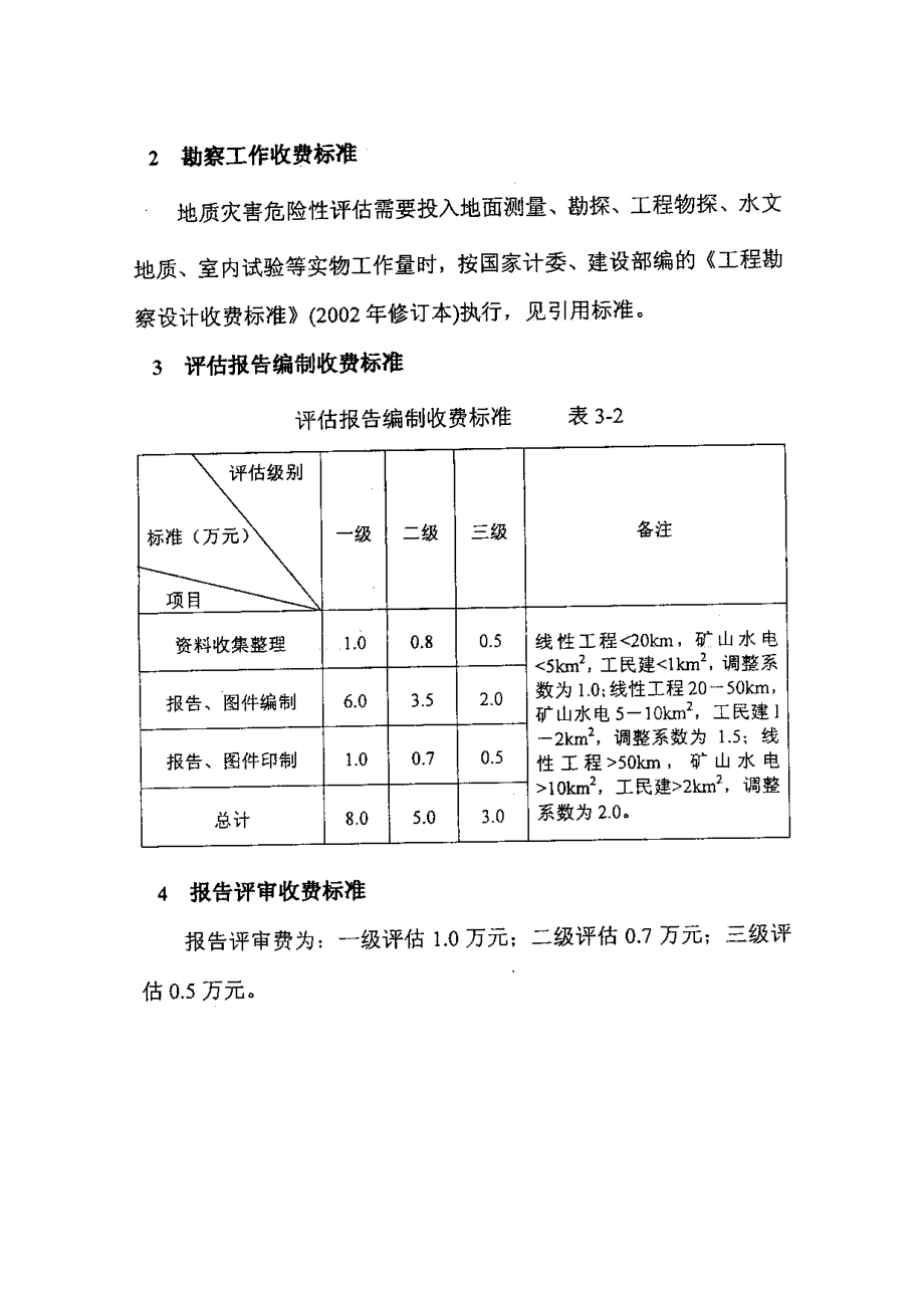 地质灾害评估收费标准(试行稿).doc