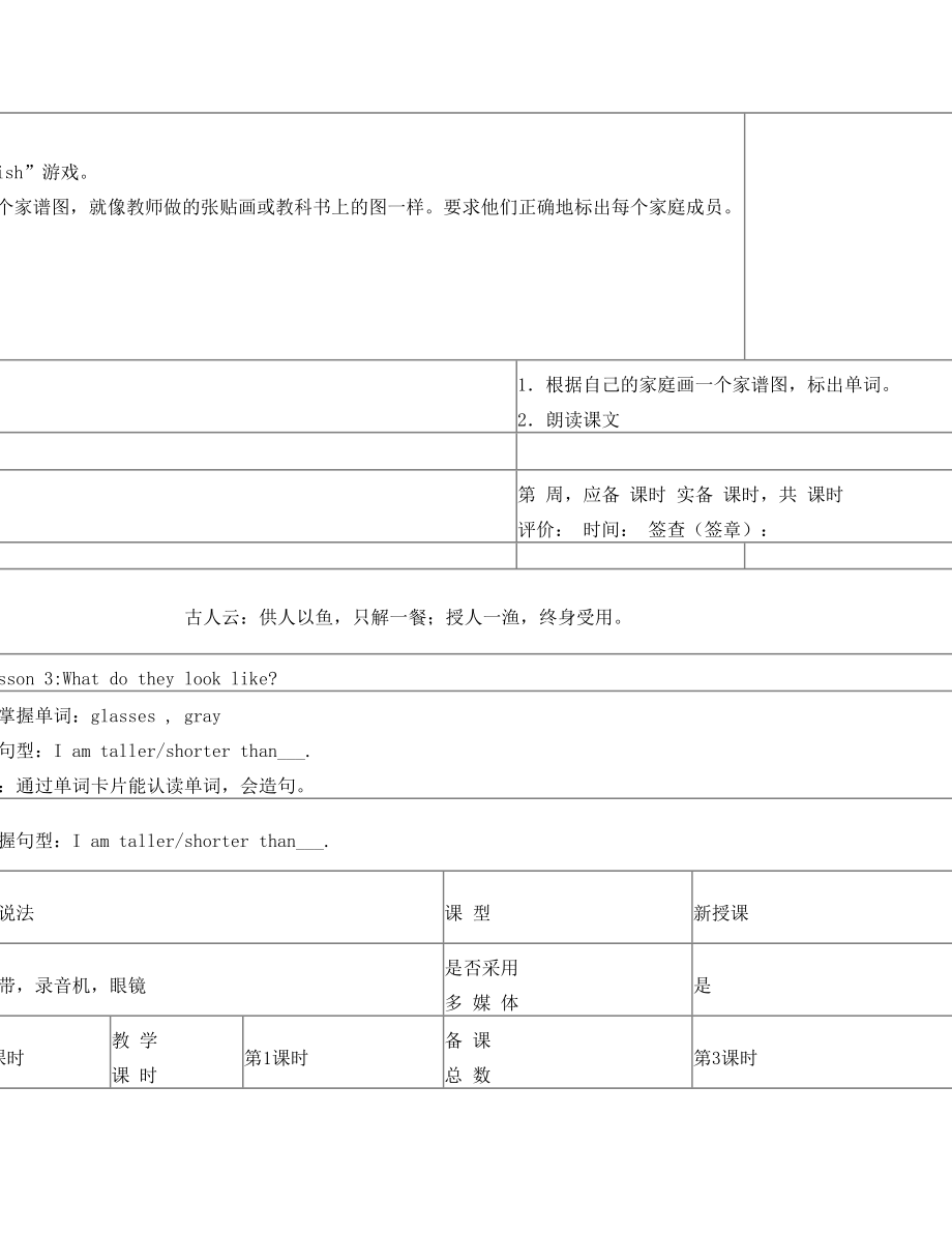 小学五年级英语教案.doc