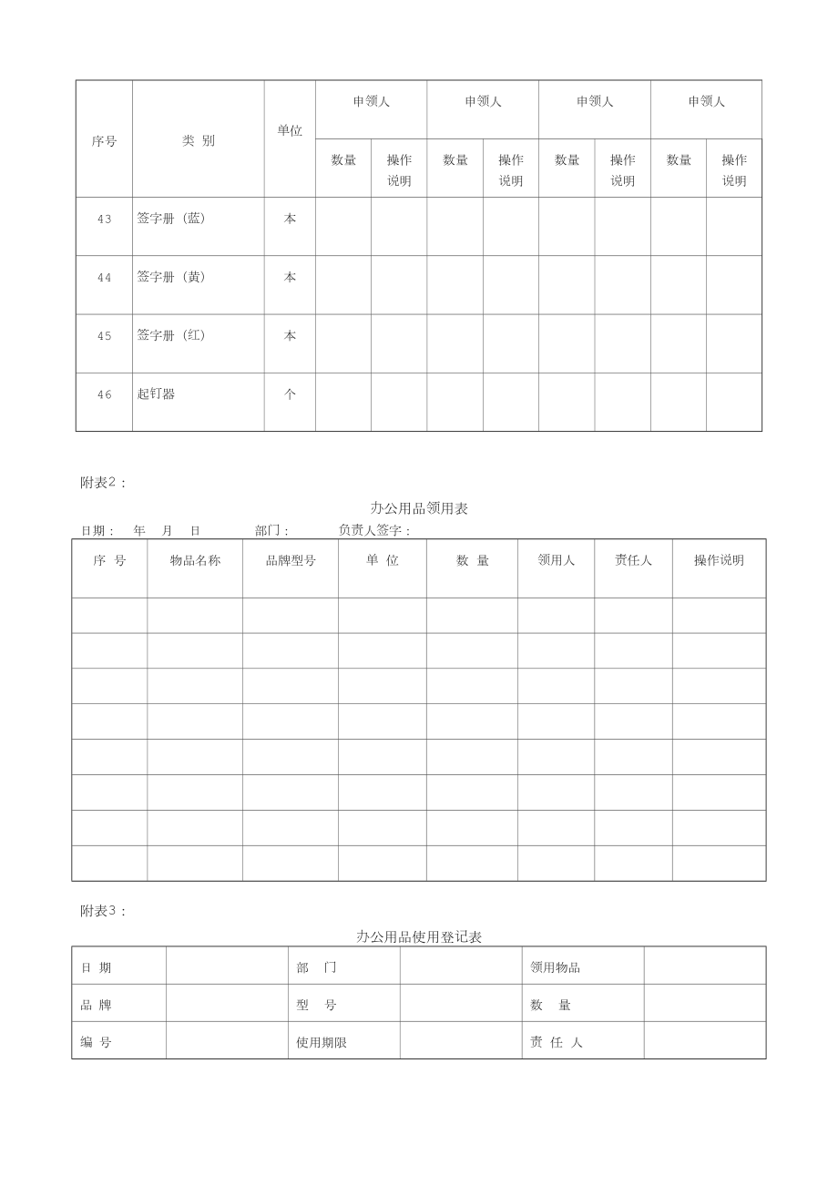 行政篇办公用品管理制度.doc