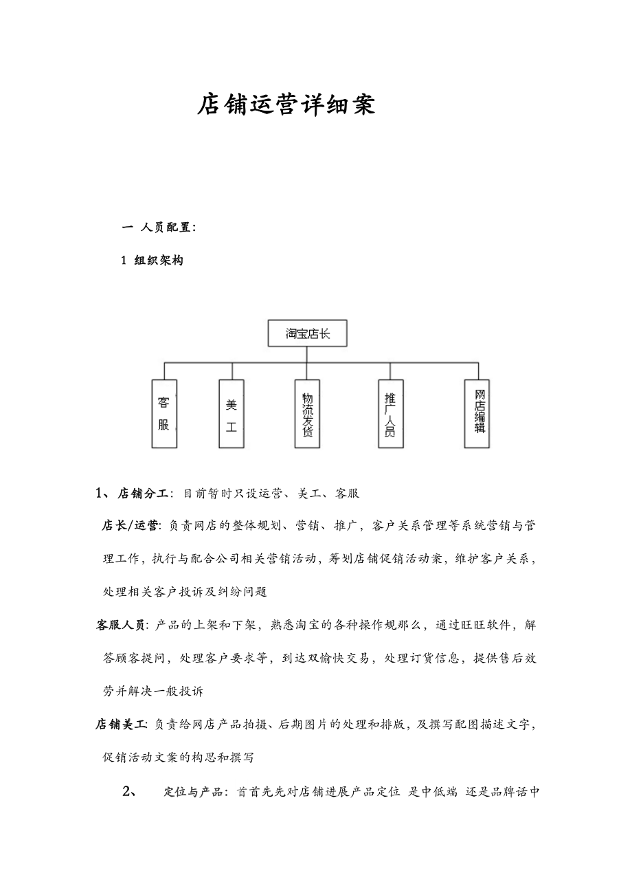 店铺运营详细方案.doc