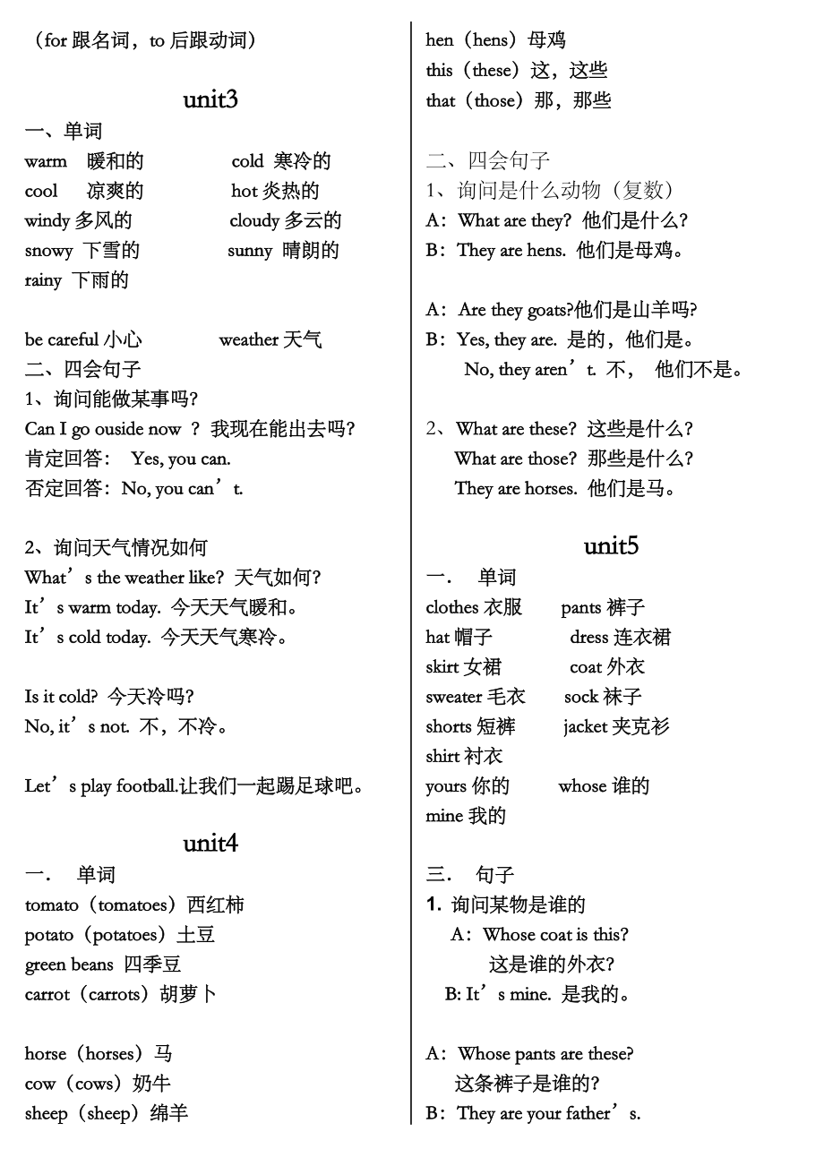 新版六年级英语毕业总复习资料.doc