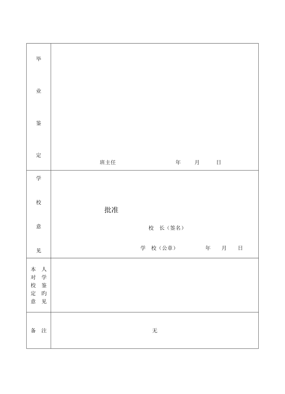 普通高中毕业生登记表.doc