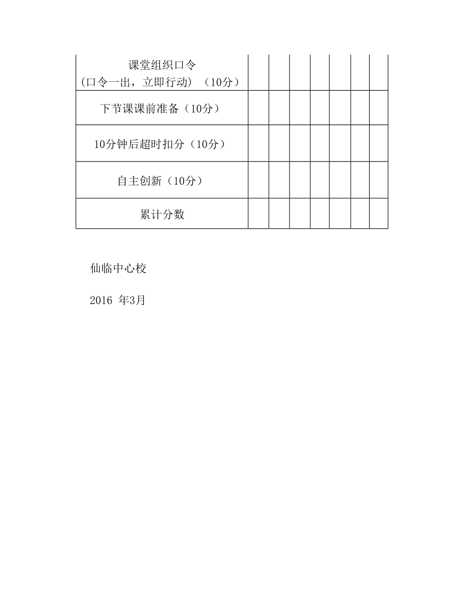 课堂常规比赛方案2.doc