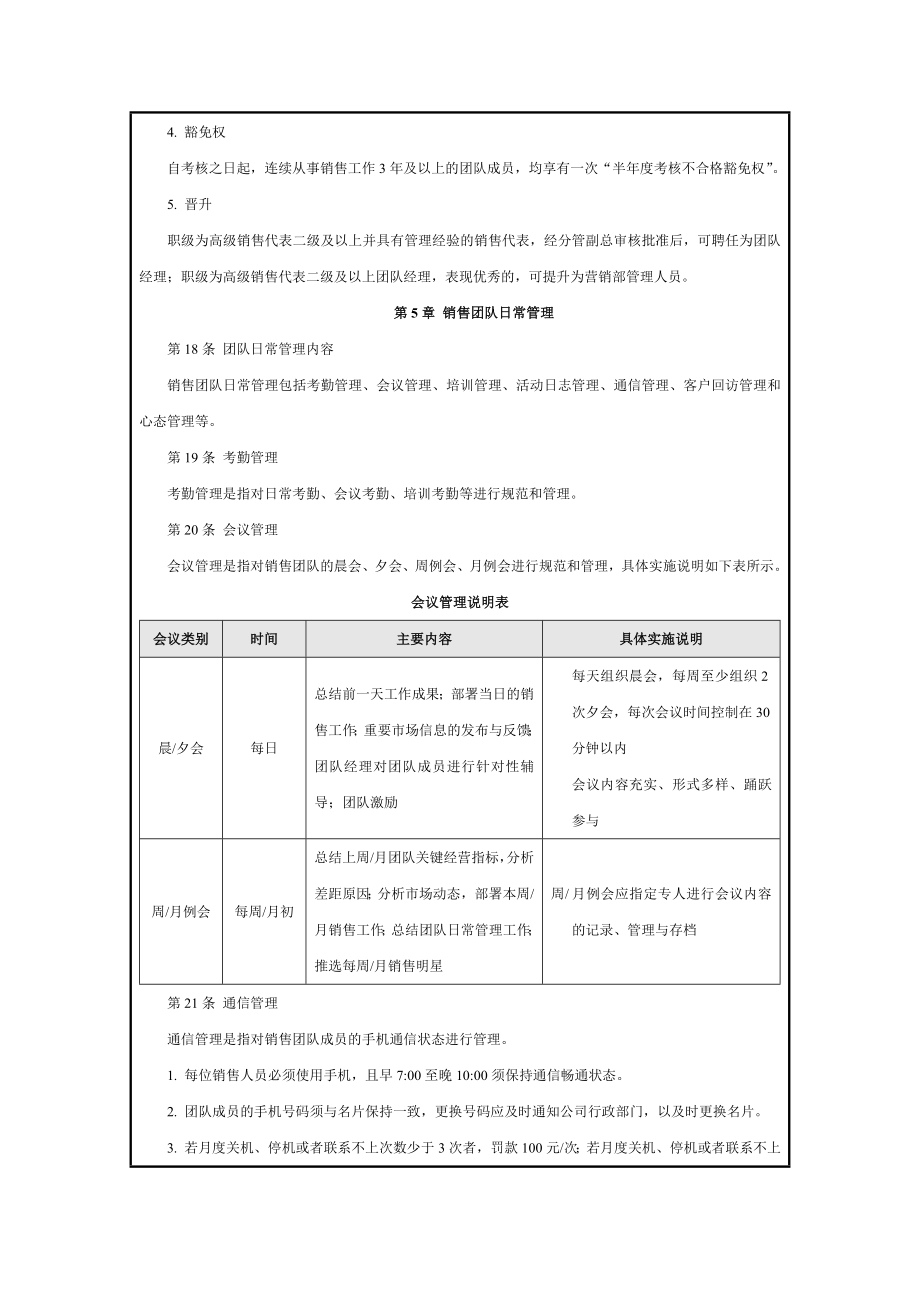 销售团队管理制度范本.doc