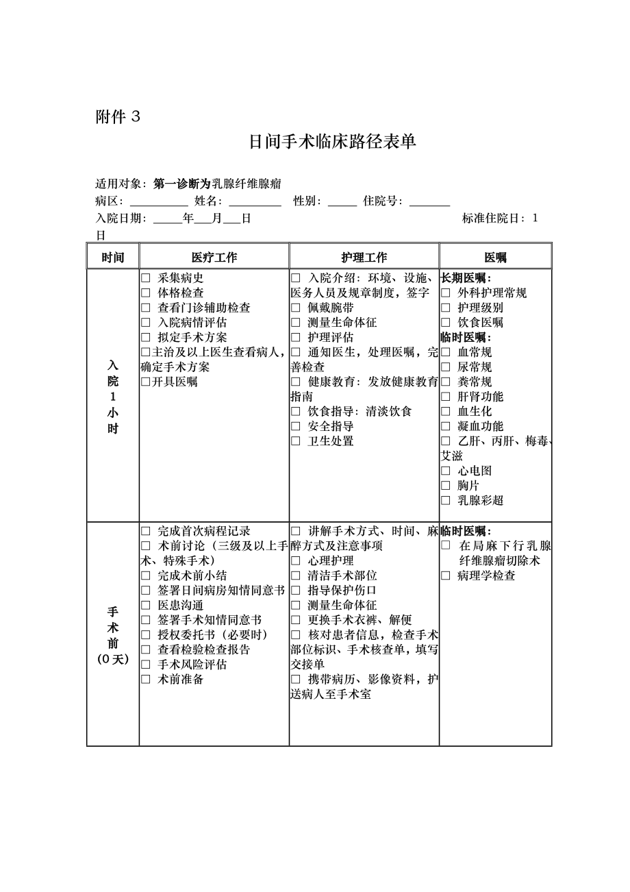 日间手术实施方案.doc