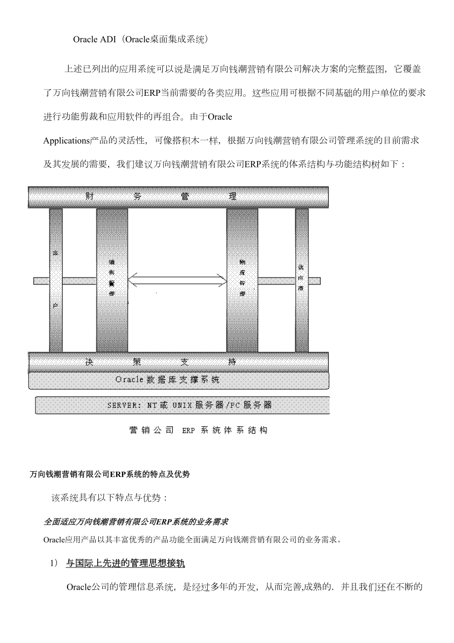 万向钱潮营销公司ERP系统实施应用投标书.doc