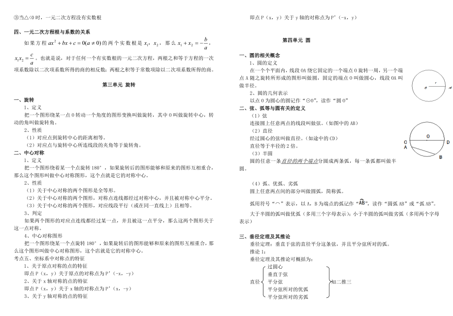 数学九上知识点归纳.doc